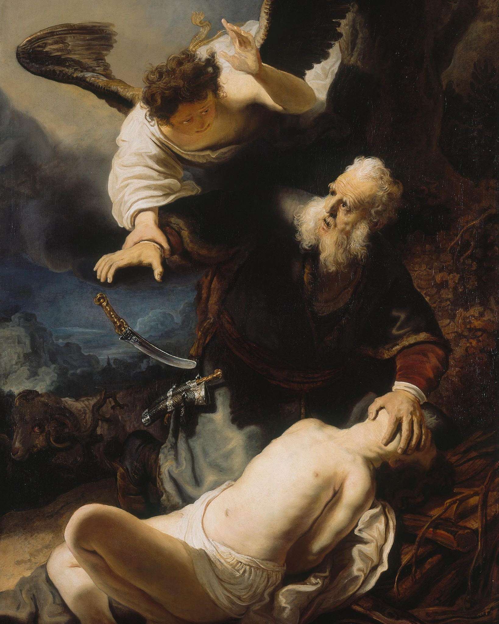 „Die Opferung Isaaks“ zählt zu den großformatigen Historiengemälden Rembrandts der mittleren 1630er Jahre, in denen…